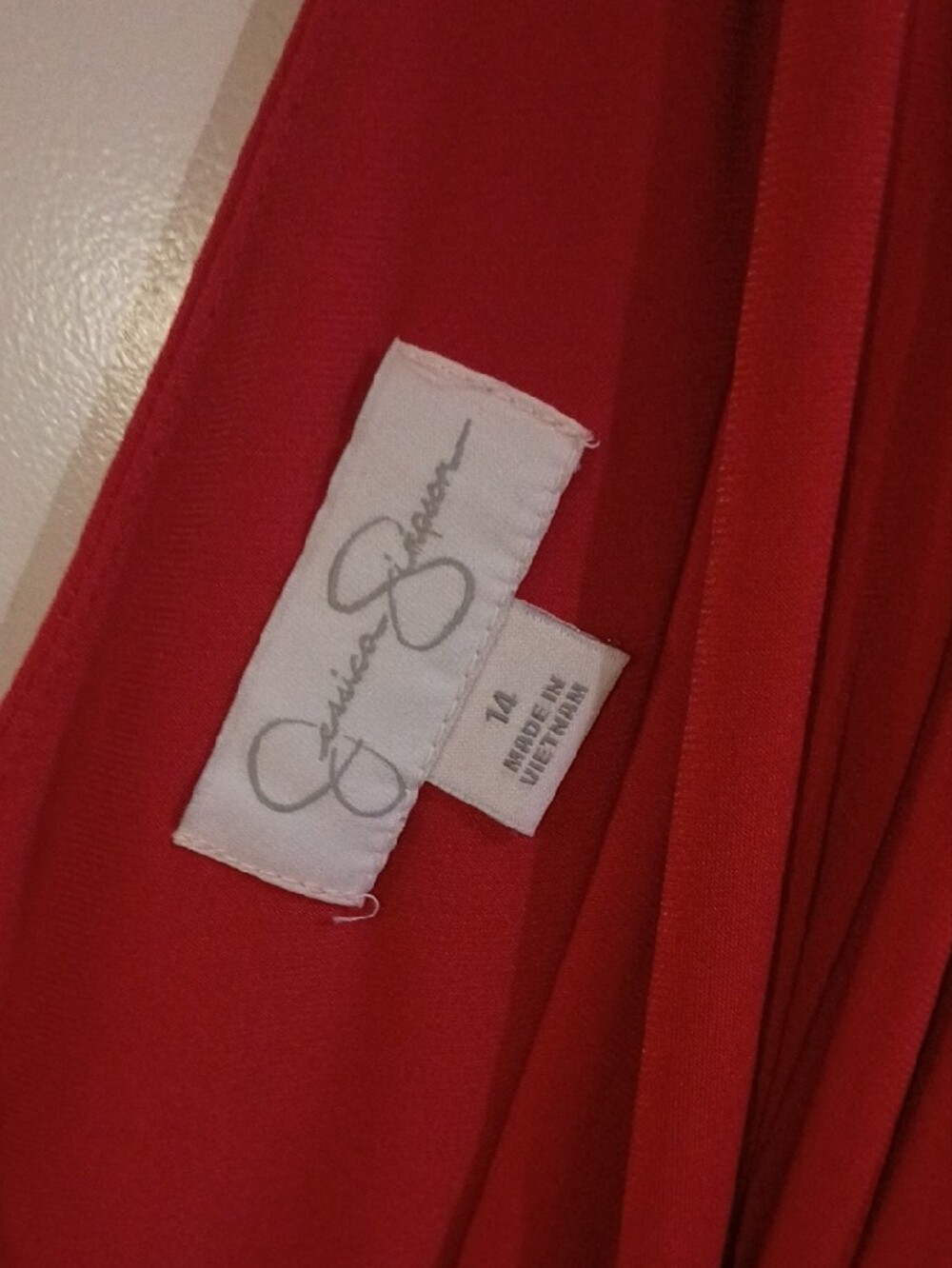 Jessica Simpson Coral Flutter Sleeve Wrap-Style Dress – Size 14 - Picture 2 of 7